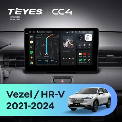 Штатная магнитола Teyes CC4 8/128 Honda Vezel 2 (2021-2024)