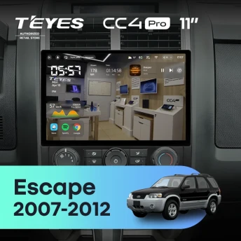Штатная магнитола Teyes CC4 Pro 8/128 Ford Escape (2007-2012) F2 (11")