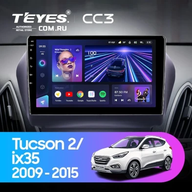 Штатная магнитола Teyes CC3 4/32 Hyundai ix35 (2009-2015) (Tucson 2) Тип-AB (10")
