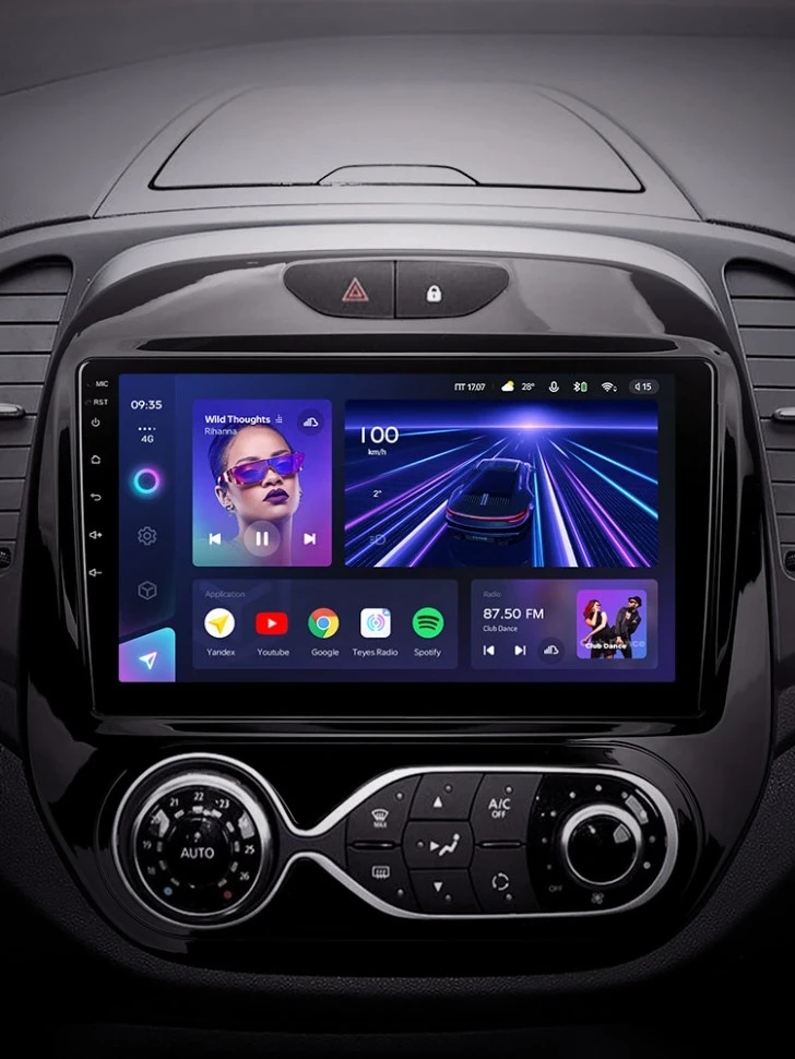 Штатная магнитола Teyes CC3 4/32 Renault Kaptur (2016-2019) F2