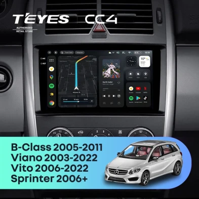 Штатная магнитола Teyes CC4 8/128 Mercedes-Benz B-Class T245 (2005-2011)