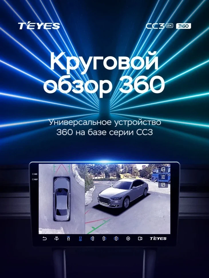 Штатная магнитола Teyes CC3 2K 360 6/128 Seat Ateca Cupra (2016-2021)