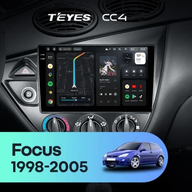Штатная магнитола Teyes CC4 Pro 360 8/128 Ford Focus 1 (1998-2005) (11")