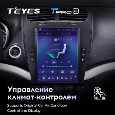 Штатная магнитола Tesla style Teyes TPRO 2 4/64 Dodge Journey JC (2011-2020)