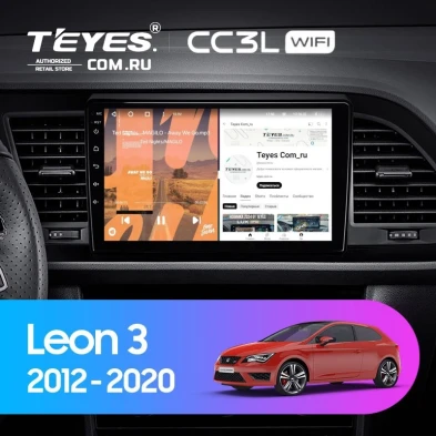 Штатная магнитола Teyes CC3L WiFi 2/32 Seat Leon 3 (2012-2020) F3