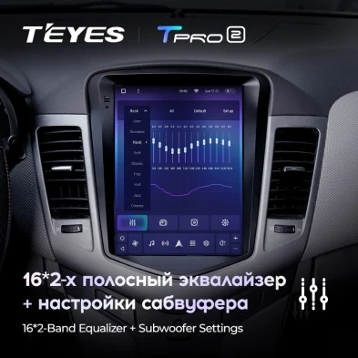 Штатная магнитола Tesla style Teyes TPRO 2 3/32 Chevrolet Cruze J300 (2008-2012)