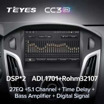 Штатная магнитола Teyes CC3 2K 4/64 Ford Focus 3 (2011-2019) F2