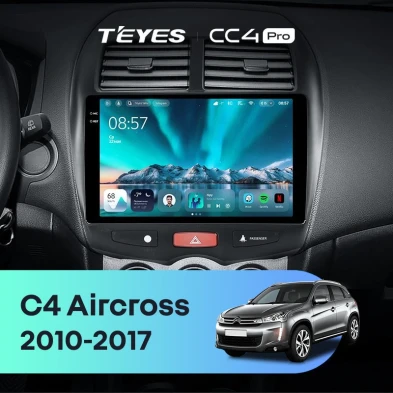 Штатная магнитола Teyes CC4 Pro 12/256 Citroen C4 Aircross (2010-2017) Тип-A