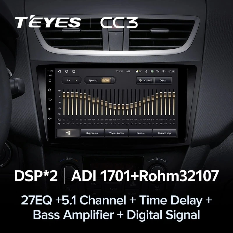 Штатная магнитола Teyes CC3 4/32 Suzuki Swift 4 (2011-2017)