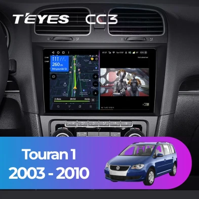 Штатная магнитола Teyes CC3 4/32 Volkswagen Touran 1 (2003-2010)