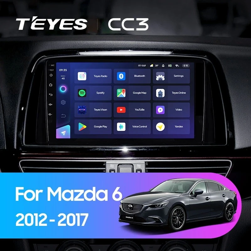 Штатная магнитола Teyes CC3 4/32 Mazda 6 GL GJ (2012-2017) Тип-A