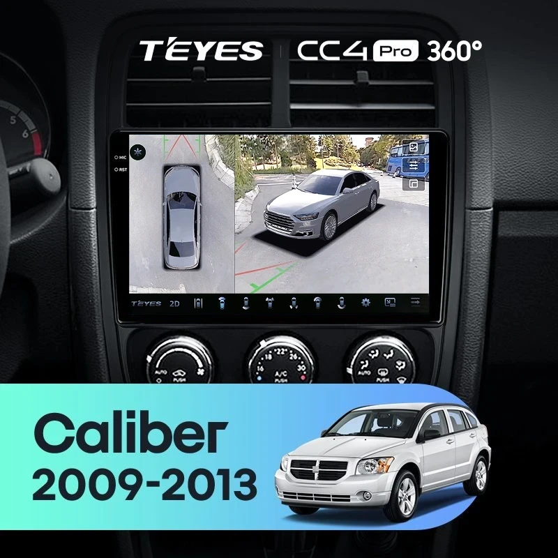 Штатная магнитола Teyes CC4 Pro 360 12/256 Dodge Caliber PM (2009-2013)
