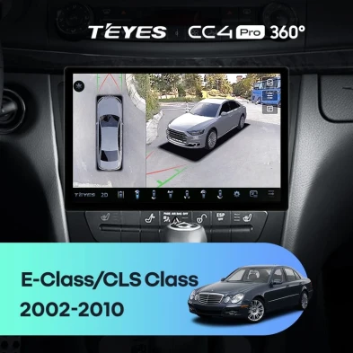 Штатная магнитола Teyes CC4 Pro 360 12/256 Mercedes-Benz E-Class S211 W211 CLS-Class C219 (2002-2010) (11")