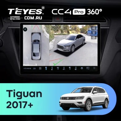 Штатная магнитола Teyes CC4 Pro 360 12/256 Volkswagen Tiguan 2017+ (13")