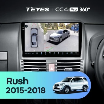 Штатная магнитола Teyes CC4 Pro 360 8/128 Toyota Rush (2015-2018) Правый руль