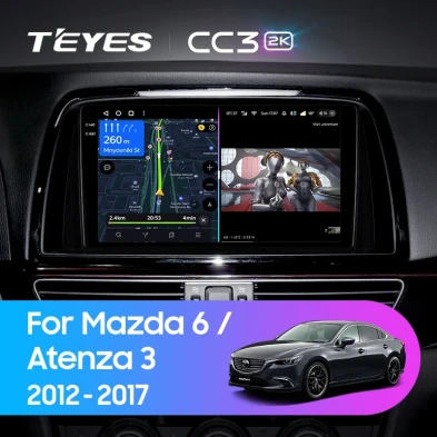 Штатная магнитола Teyes CC3 2K 4/32 Mazda Atenza 3 (2012-2017) Тип-A Правый руль