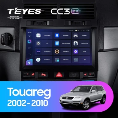 Штатная магнитола Teyes CC3 2K 360 6/128 Volkswagen Touareg GP (2002-2010) F2