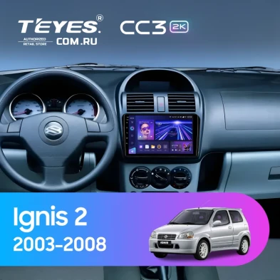 Штатная магнитола Teyes CC3 2K 4/64 Suzuki Ignis 2 (2003-2008)